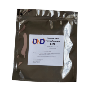 PLACAS PETG CUADRADA 0.020'' / 0.51 MM (X10 UNID)- DND