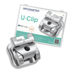 BRACKETS METAL AUTOLIGANTE MBT U-CLIP CASO -  ORTHOMETRIC